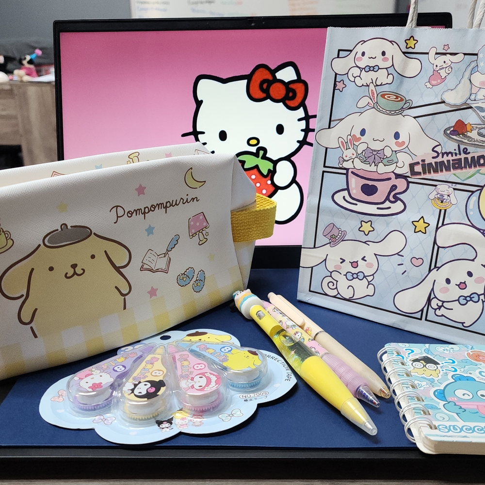 Hello KITTY Pompompurin  Stationery BUNDLE